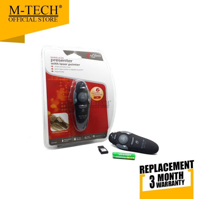 Laser Pointer Wireless Presenter M-tech MT-016 Mtech MT016