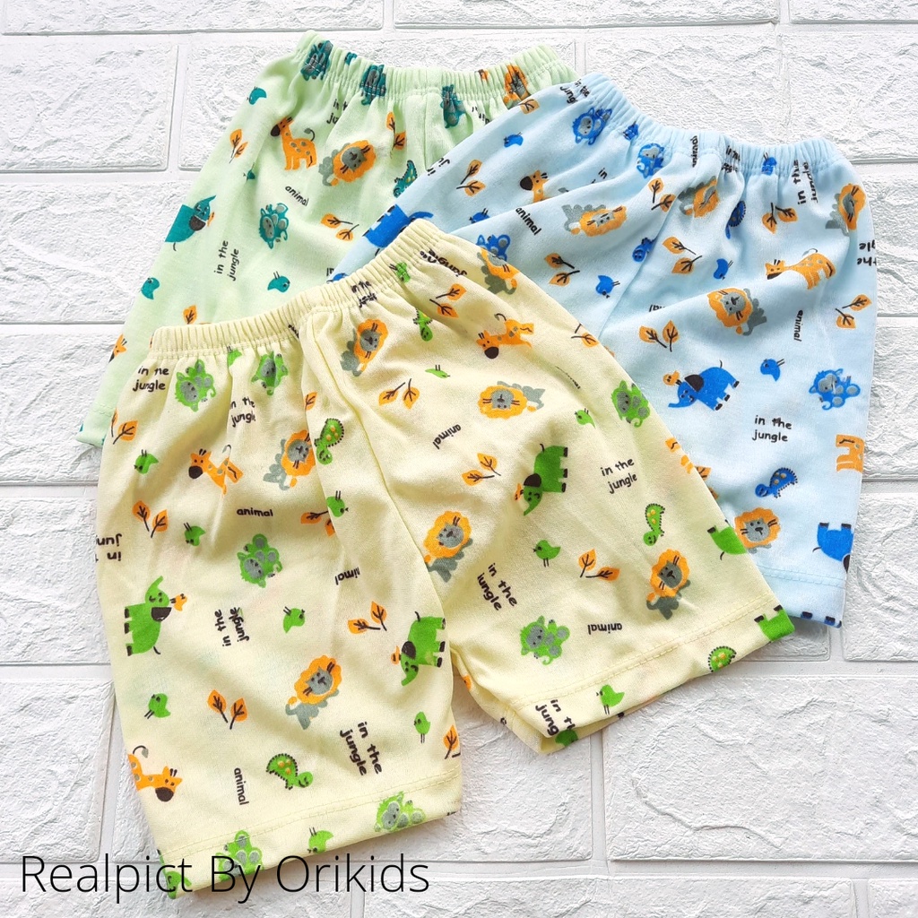 Orikids 3Pcs Celana Bayi 0 6 Bulan Laki-Laki Perempuan Lusinan Murah Lembut