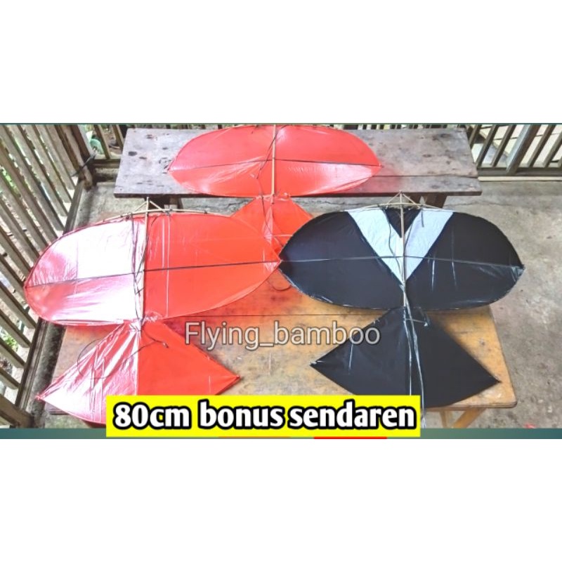 layangan gapangan manukan 80cm bonus sendaren auto terbang