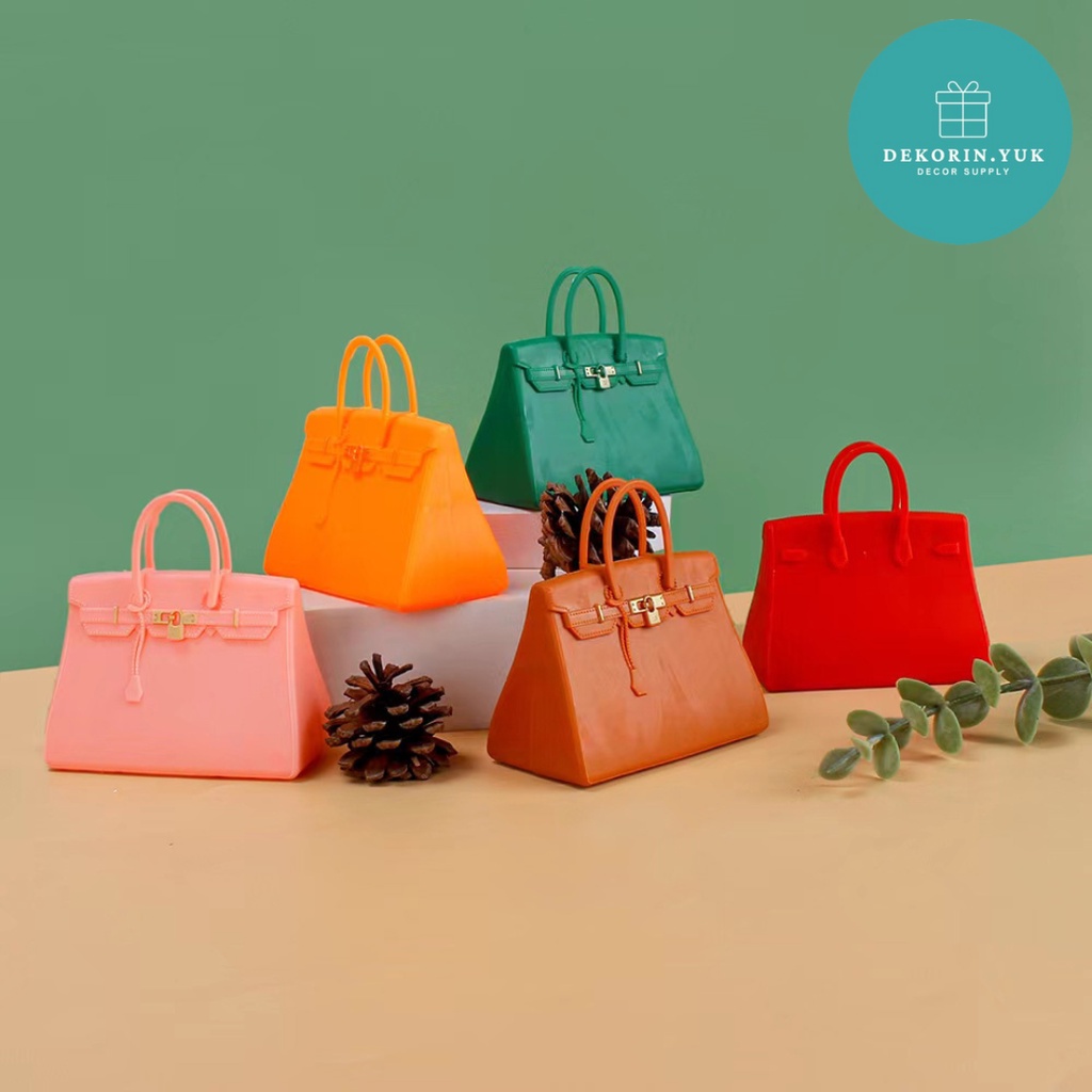 TOPPER KUE BENTUK TAS MAINAN / Hiasan kue ulang tahun / aksesoris kue ulang tahun