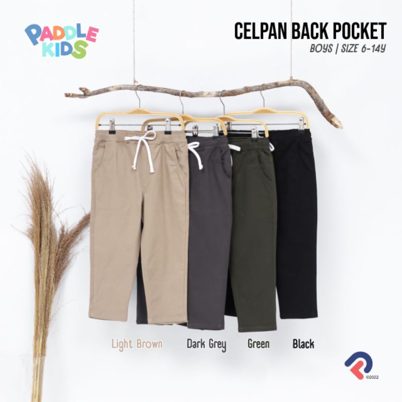 CELANA PANJANG BACK POCKET SIZE JUNIOR PADDLE KIDS /CELANA CHINOS PREMIUM BY PADDLEKIDS