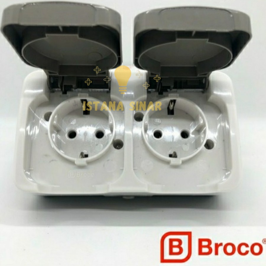 BROCO DOUBLE STOP KONTAK ATLANTIC HORIZONTAL OB WATERPROOF 2252