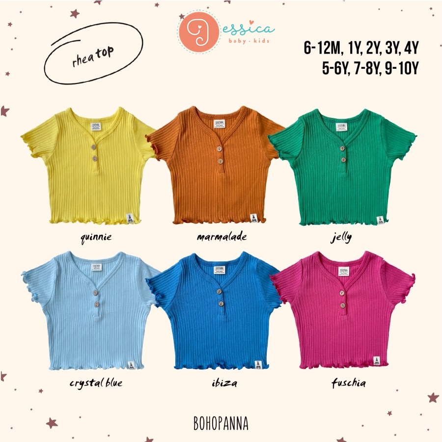 BOHOPANNA - RHEA TOP - ATASAN ANAK PEREMPUAN