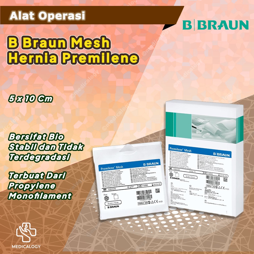 B Braun Premilene Mesh 5 x 10 cm Untuk Operasi Hernia