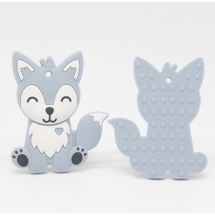 TC 8 | TEETHER BAYI MODEL RUBAH | MAINAN GIGITAN ANAK BAHAN SILICONE BPA FREE | RUZAIN MALL