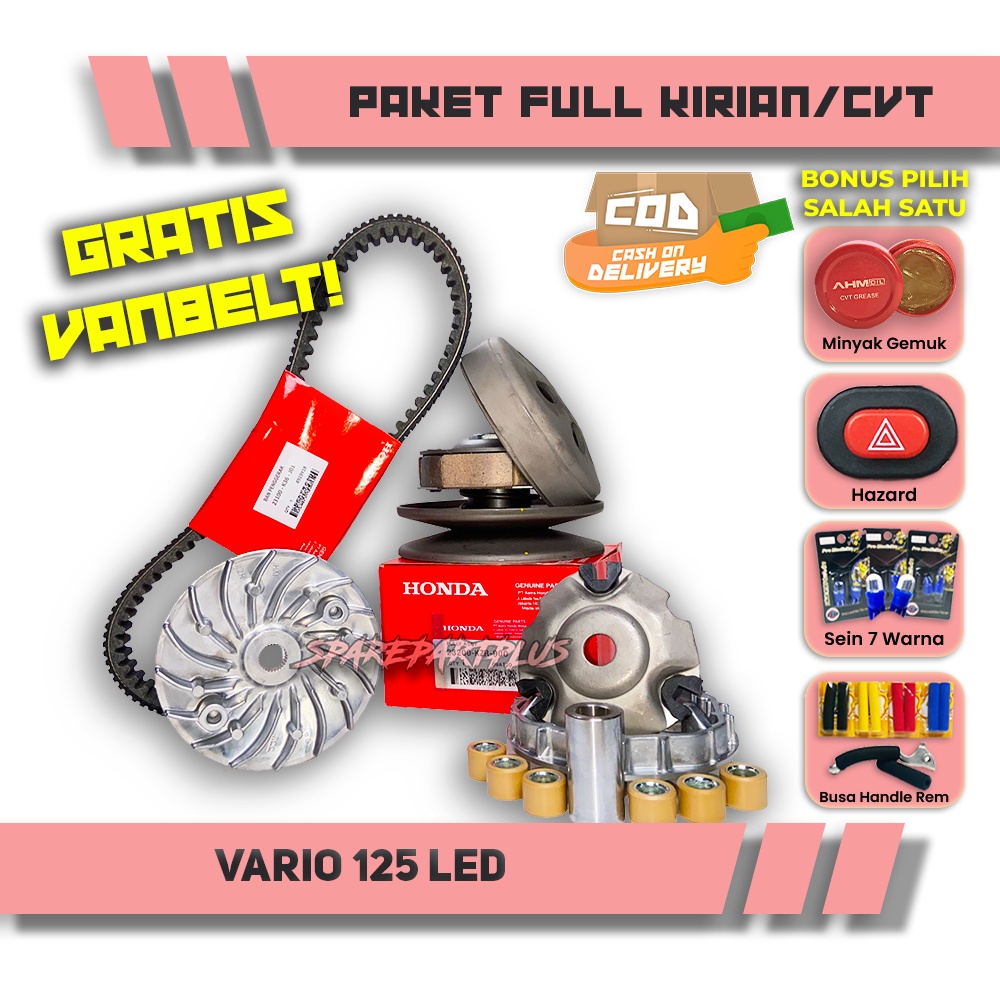 PAKET FULL KIRIAN/CVT VARIO 125 LEDGRATIS VANBELT