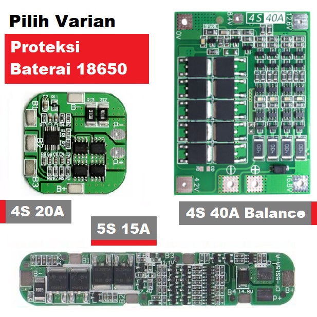 Modul Proteksi Baterai 18650 Battery Protection Module BMS 4S 5S