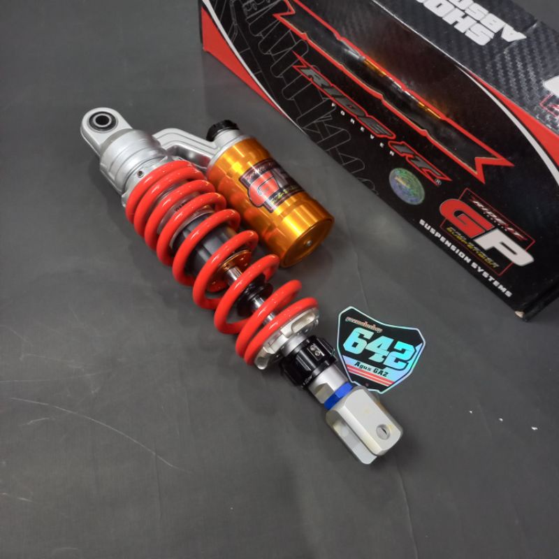 Shockbreaker Shock Tabung Matic Copy ktc Ride IT GP 2000 ukuran 310mm merah Mio Beat