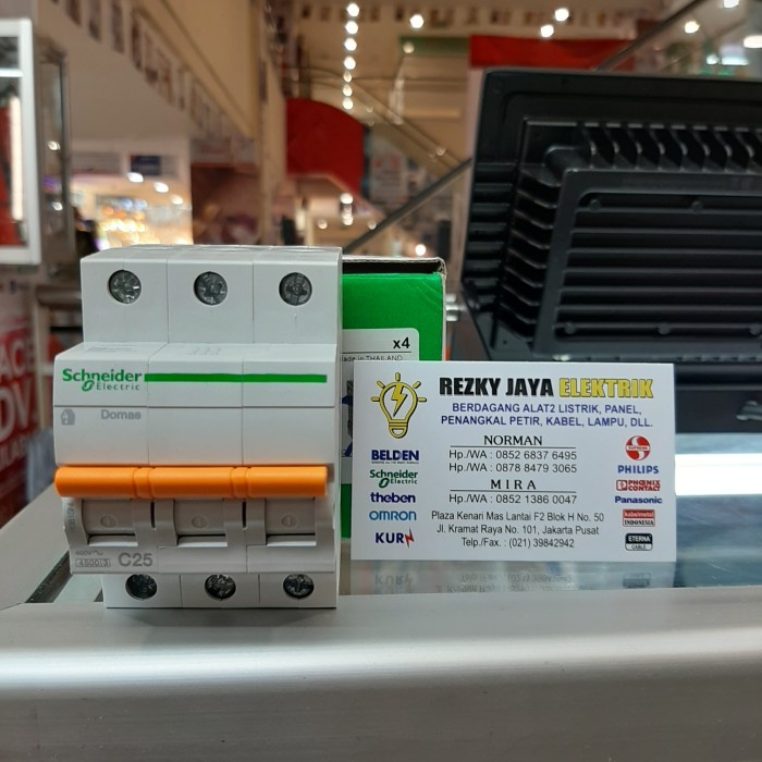 Mcb 3Phase 25A Domae Schneider