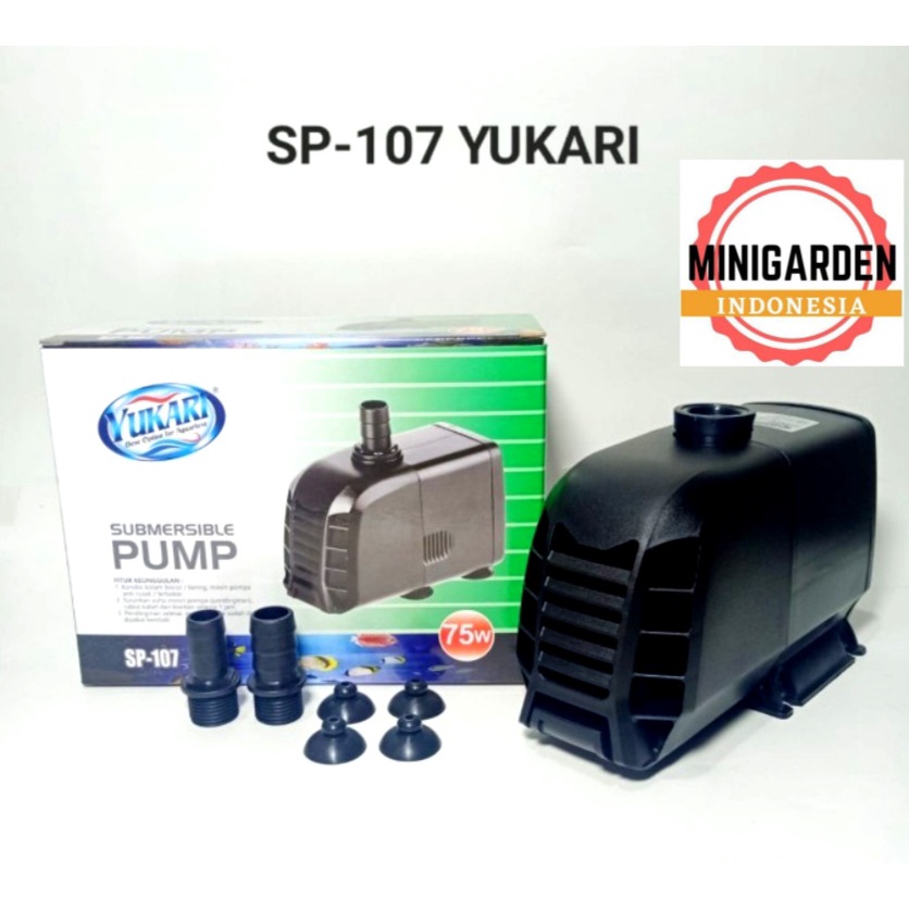 YUKARI SP-107 SUBMERSIBLE PUMP POMPA AIR CELUP FILTER AQUARIUM KOLAM