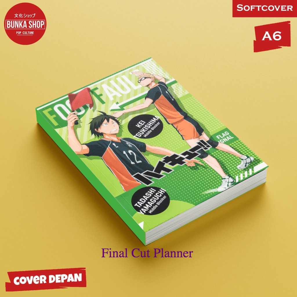 

Pocket Note Anime Haikyuu Tsukishima And Yamaguci Softcover A6 Buku Tulis catatan Notes Agenda Planner Jurnal .
