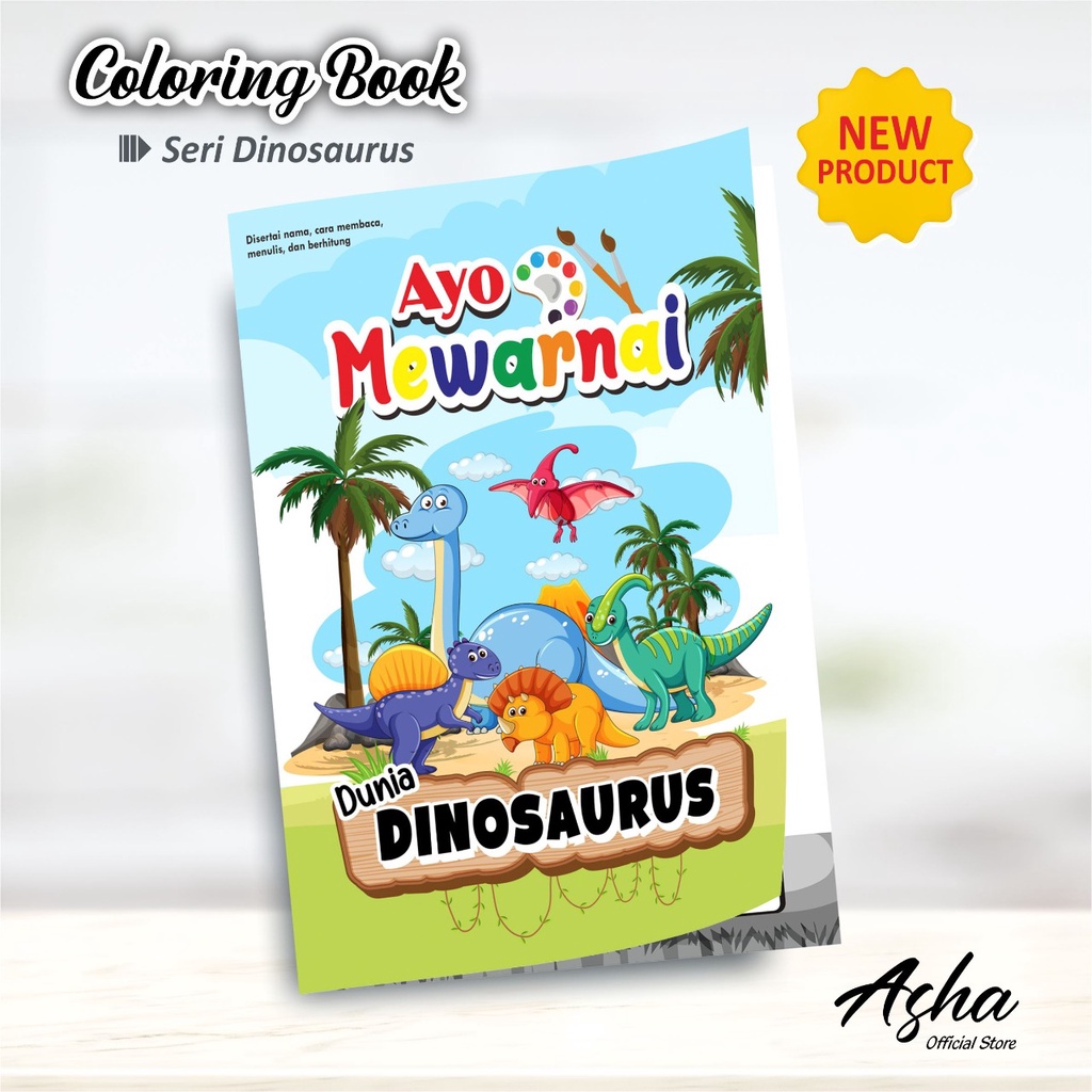 

BUKU MEWARNAI ANAK SERI DINOSAURUS - BUKU ANAK PAUD TK MEWARNAI