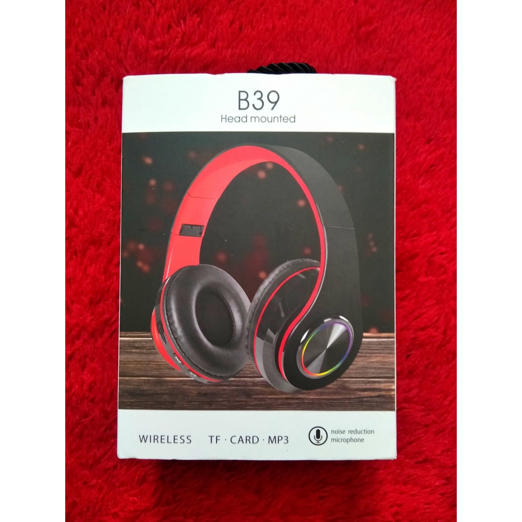 HEADSET HEADPHONE BLUETOOTH WIRELESS B39