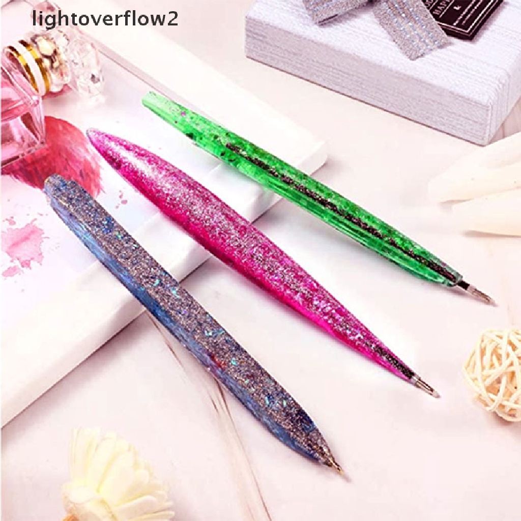 (lightoverflow2) Cetakan Pena / Pulpen Bahan Silikon Resin Untuk Kerajinan Tangan DIY