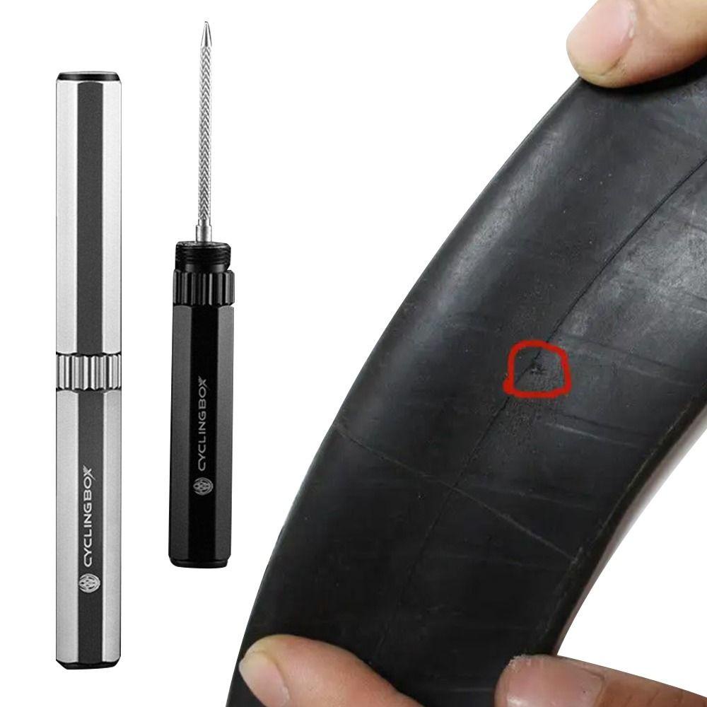 R-FLOWER Alat Perbaikan Ban Sepeda Tubeless Mini MTB Vacuum Tire Flat Fix Patch Drill