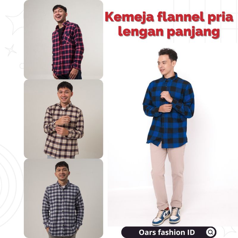 kemeja flannel lengan panjang kemeja flannel pria lengan panjang kemeja parnel panjang kemeja flannel kotak-kotak kemeja flannel distro premium kekinian hits terbaru