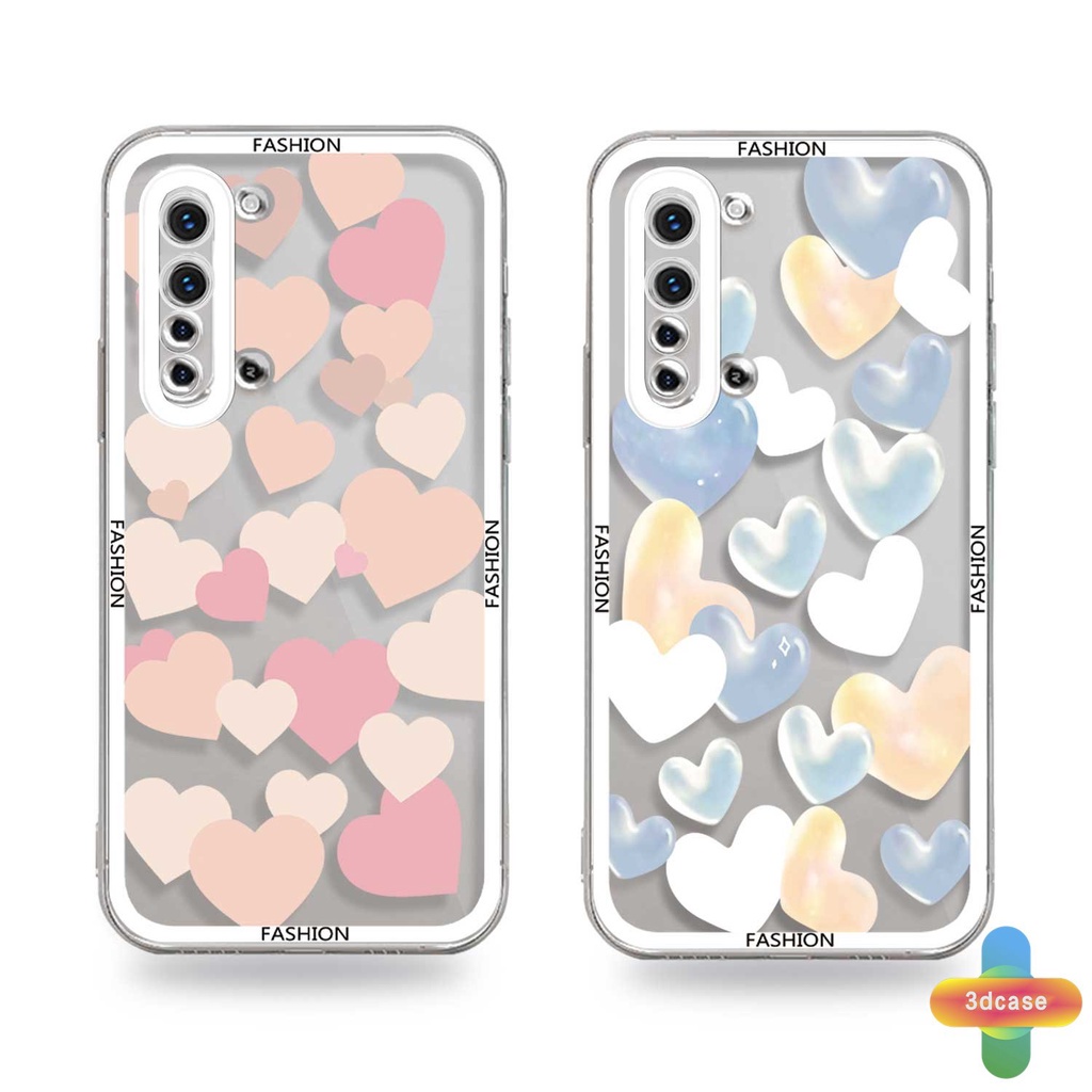 Casing Soft Case Realme C15 C21 C11 2021 C21Y C31 C35 C25 C20 C3 C12 C2 C25S 5S 5 5S 5i C17 7i C1 C25Y C2 C3i 6i C20A Narzo 20 10 10A 20A 30A A7 A5S A15 A16 Y12 Y20 Y15S A03 Couples Love Heart Anti-fall Case