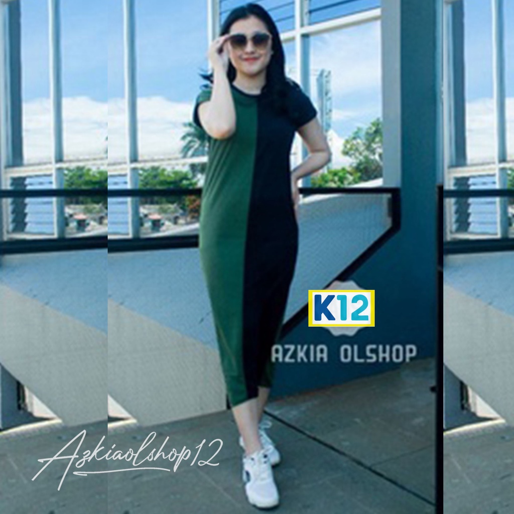 SPAN DRESS COMBO BAJU WANITA LENGAN PENDEK / INNER SPAN TANGAN PENDEK