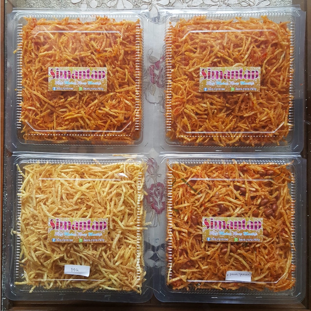

Kentang Mustofa Simantap rasa Balado Daun jeruk + Kacang