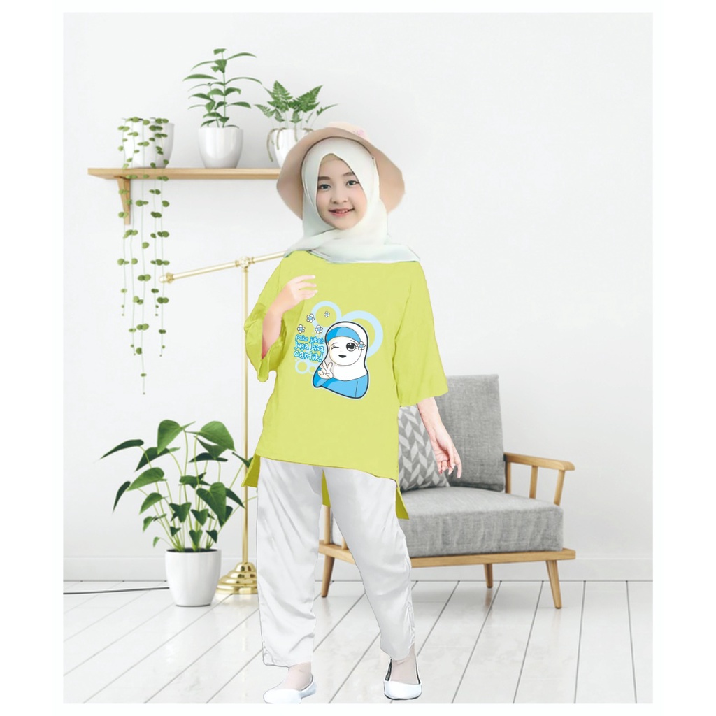 Tunik anak Hijab Cantik