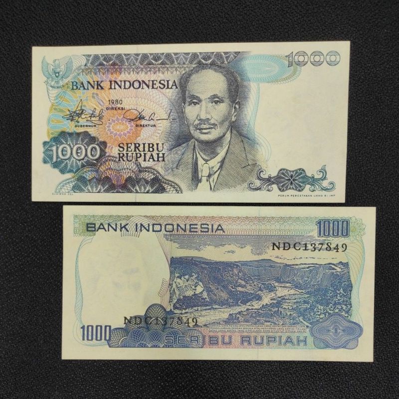 KERTAS KUNO SOETOMO 1000 RUPIAH TAHUN 1980