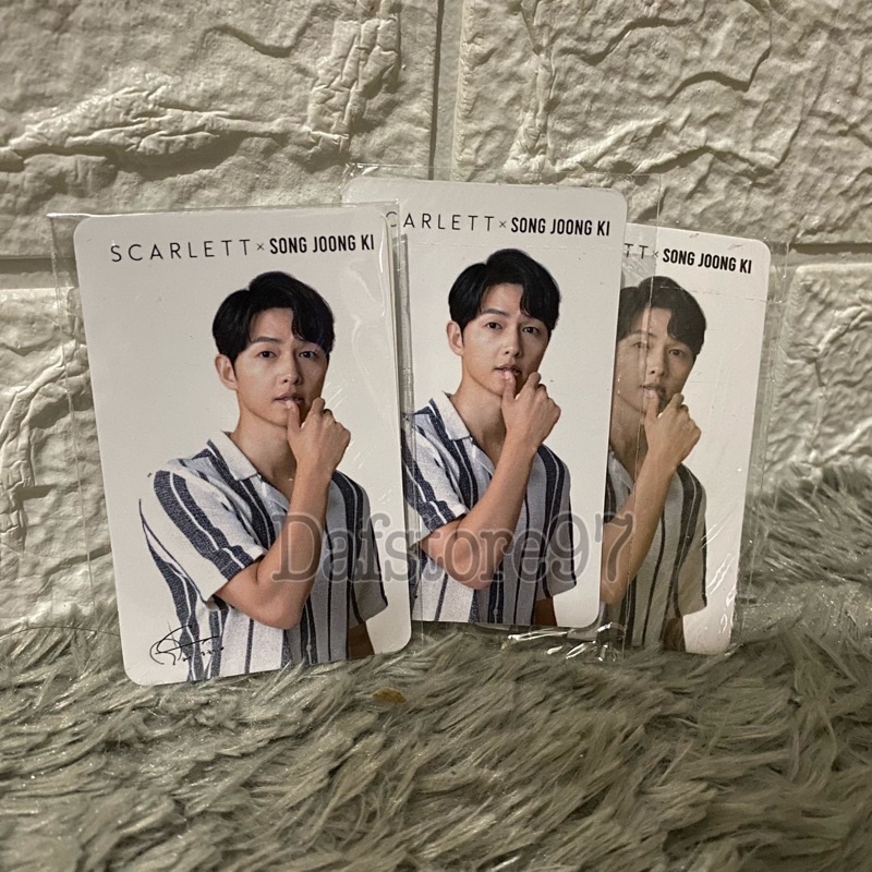 PC PHOTOCARD SONG JOONG KI X SCARLETT WHITENNING