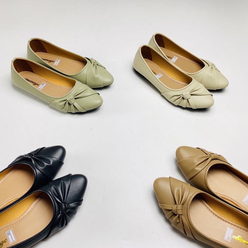 Sepatu Wanita Flat Shoes Ramage  Sol Karet Lentur tidak Licin