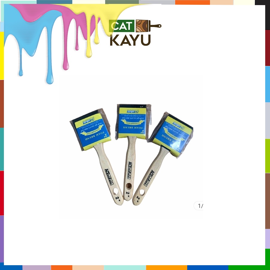 Kuas Spon 2 Inch Kuas Busa Cat Plitur Duco