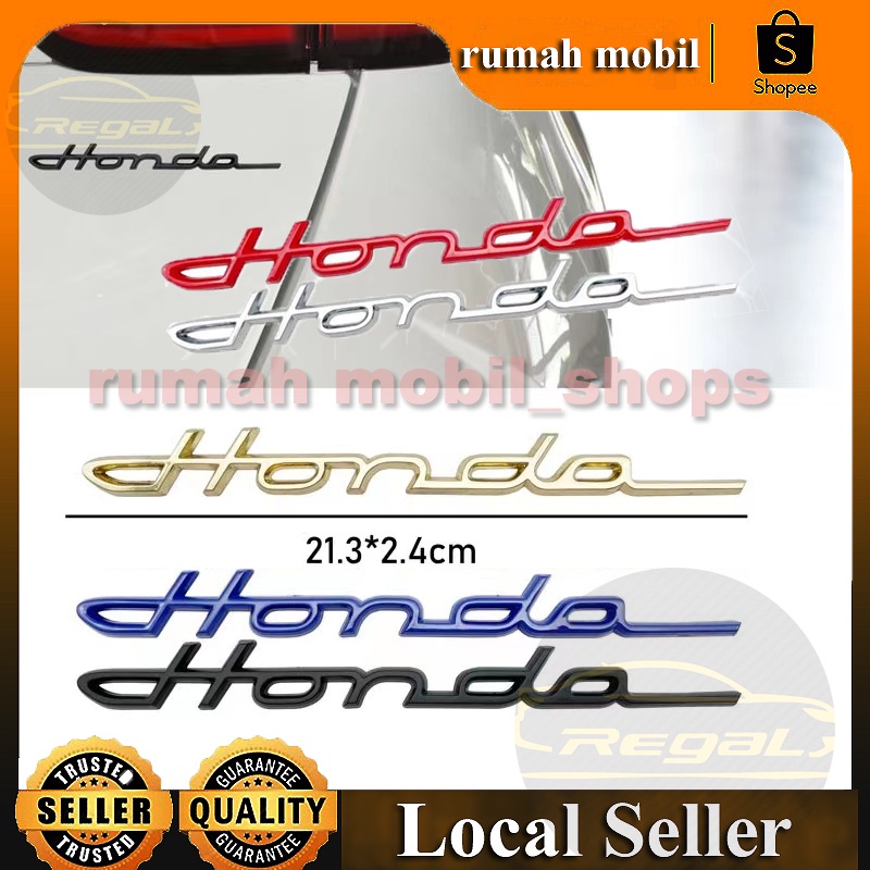 Jual Emblem Honda Klasik /Emblem Tulisan Honda/Emblem Honda Latin ...