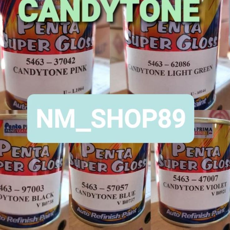 Bagus Banget.. Cat Penta Super Gloss Candytone Merah Kuning Biru Hitam Hijau Ungu Violet Pink Orange