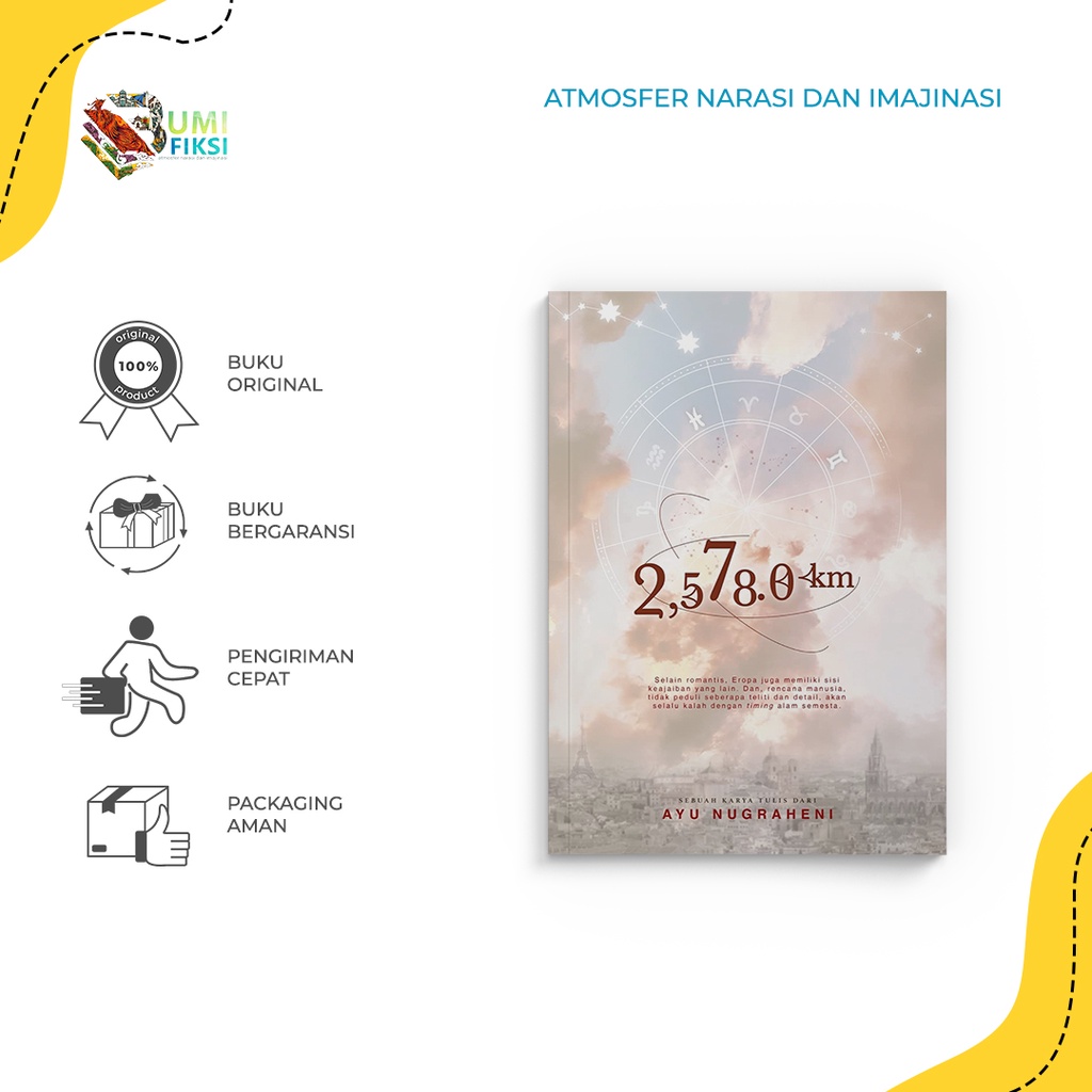 Buku Novel - 2,578.0 KM - Ayu Nugraheni - Penerbit Lovable X Bhumi Anoma - Bumifiksi