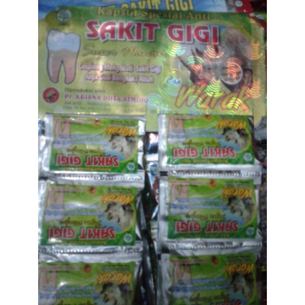 Warak Kapsul Original Obat Sakit Gigi dan Gusi