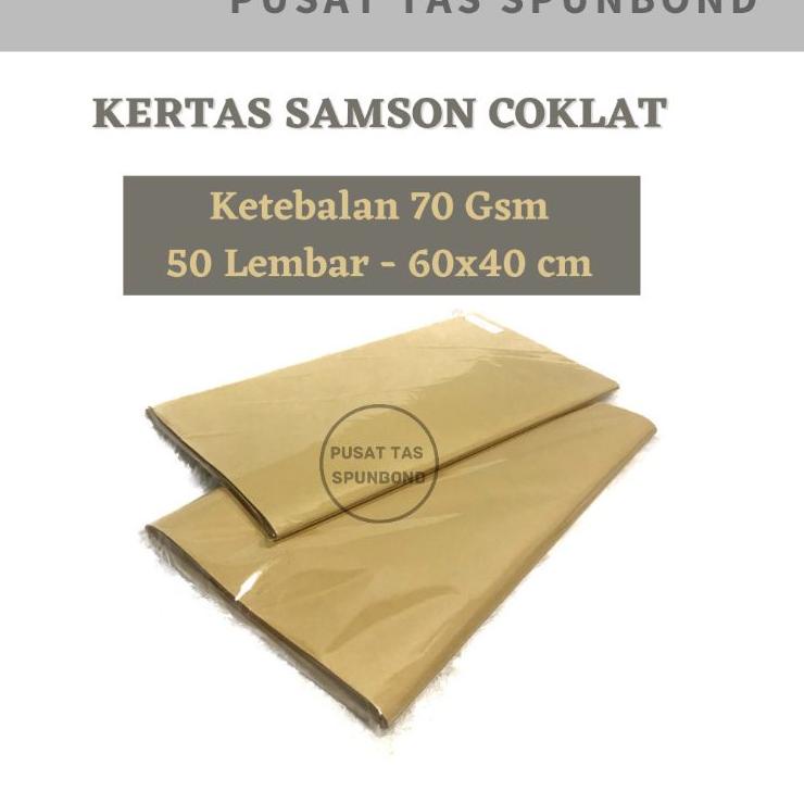 

Best Model Kertas Samson 50 lembar - 60x40 cm / Kertas Coklat / Kertas Packing / Kertas Bungkus