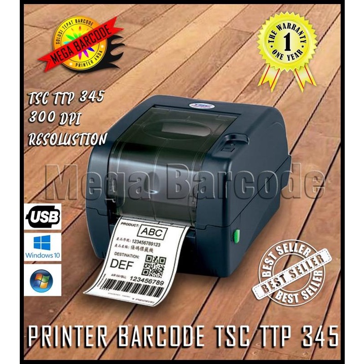 Promo Printer Tsc Ttp 345 Printer Barcode Tsc 345 Tsc 345 Origininal