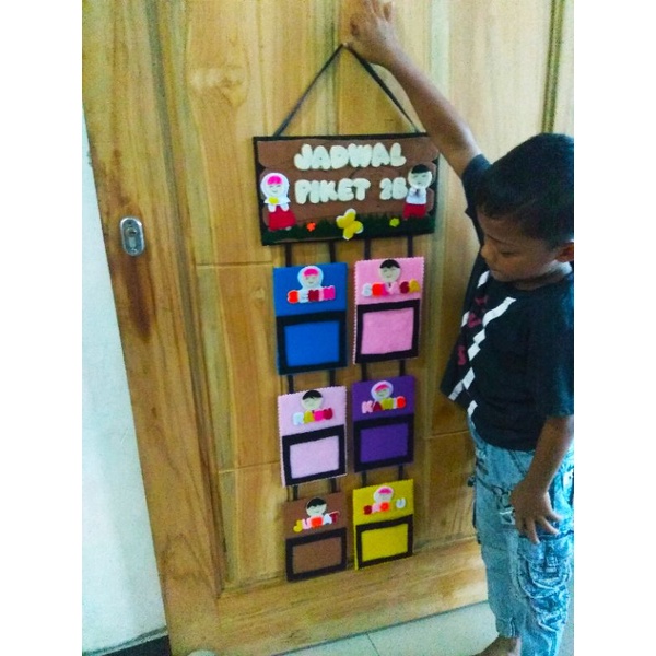 hiasan dinding jadwal piket / hiasan dinding jadwal pelajaran