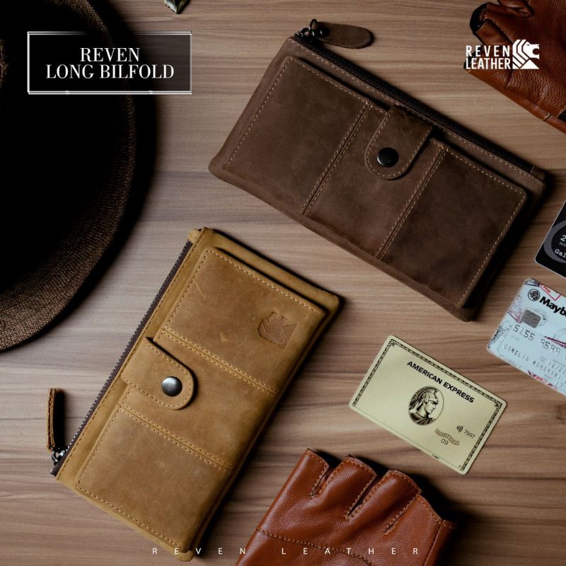 REVEN LEATHER - Dompet Panjang Kulit Pria