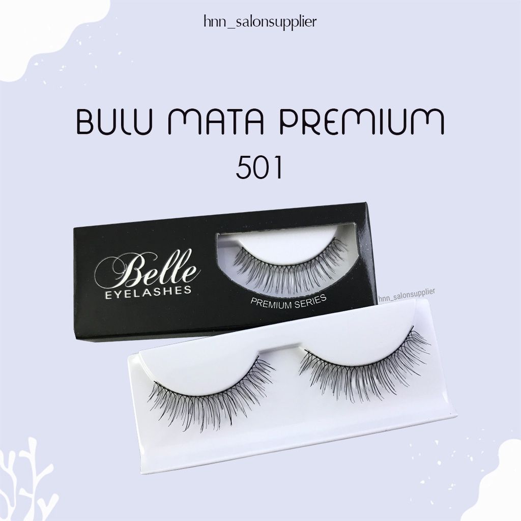 501 Bulu Mata Palsu Handmade Fake Eyelash Eye Lashes Lash Artifivial Belle Eyelashes