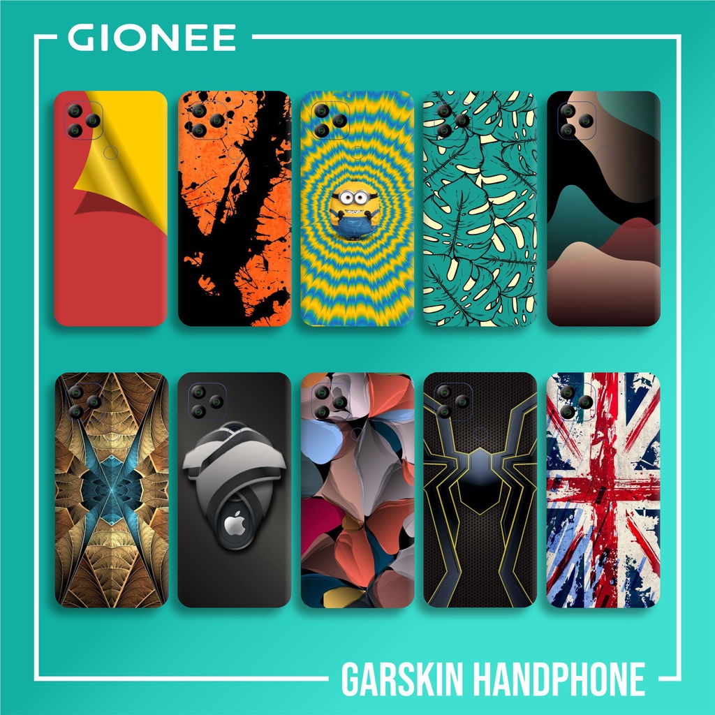 GIONEE P15 SKIN GARSKIN CASE PROTECTOR DAPAT 2 PCS FREE CUSTOM GAMBAR BEBAS BISA COD