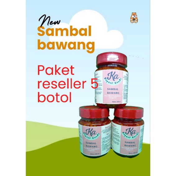 

PAKET RESELLER ! Sambal bawang kemasan 200 ml