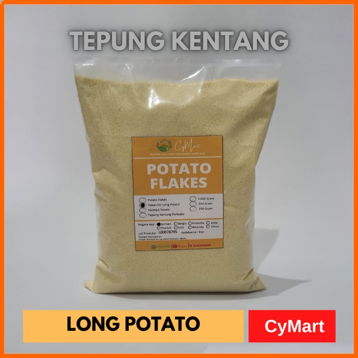 

Tepung Kentang Tepung Kentang Potato Flakes 1000Gr . (Khusus Untuk Long Potato)