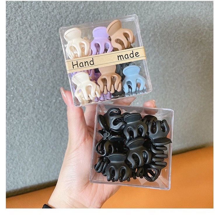 BBS Jedai Rambut Kim Ji-soo Jepit Rambut Poni Mini Wanita Korea Kotak Isi 10 Pcs Jepit Rambut Lucu Import