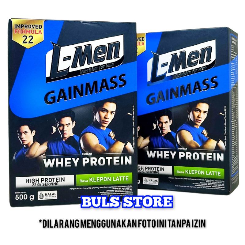 L-Men Gain Mass Chocolate/Taro/Mangga/Klepon Latte 500gr