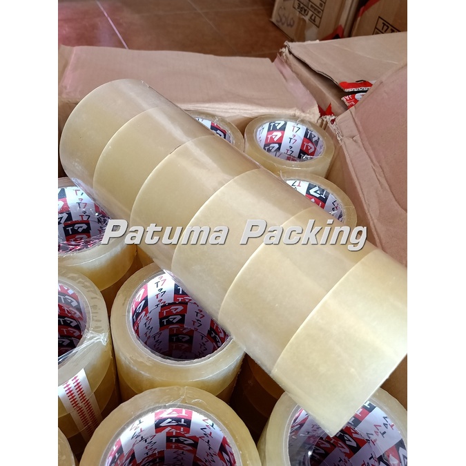 

1 SLOP lakban 2inch bening dan coklat 45x100yd per slop isi 6pcs isolasi selotip termurah