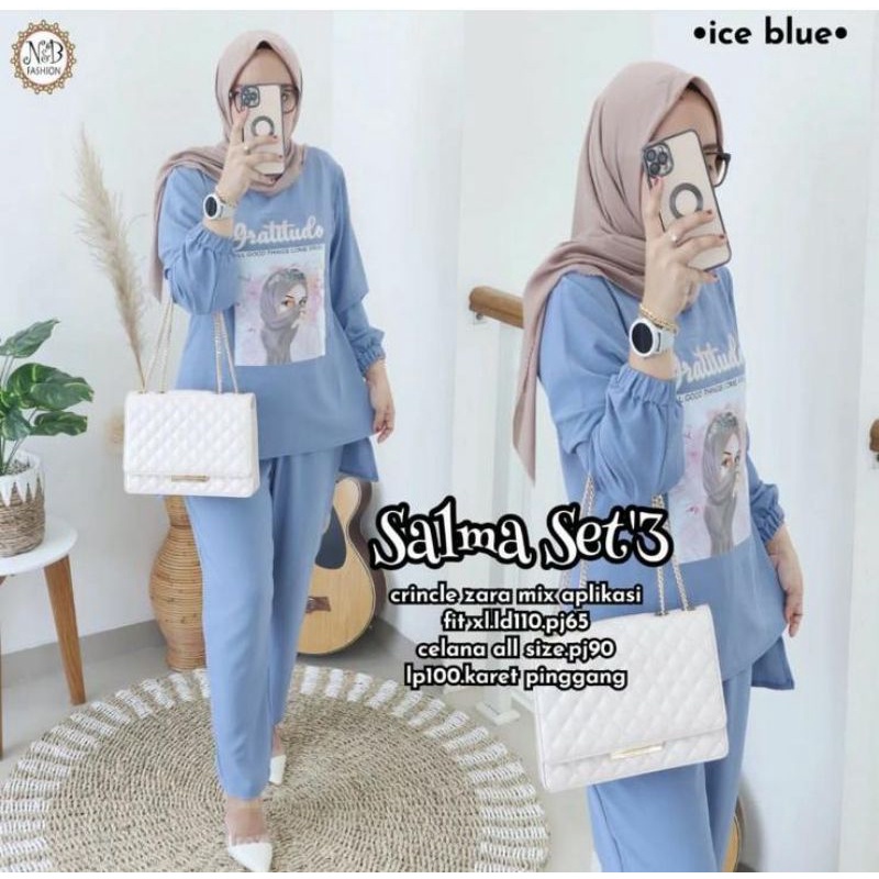 SETELAN WANITA CRINKLE PREMIUM