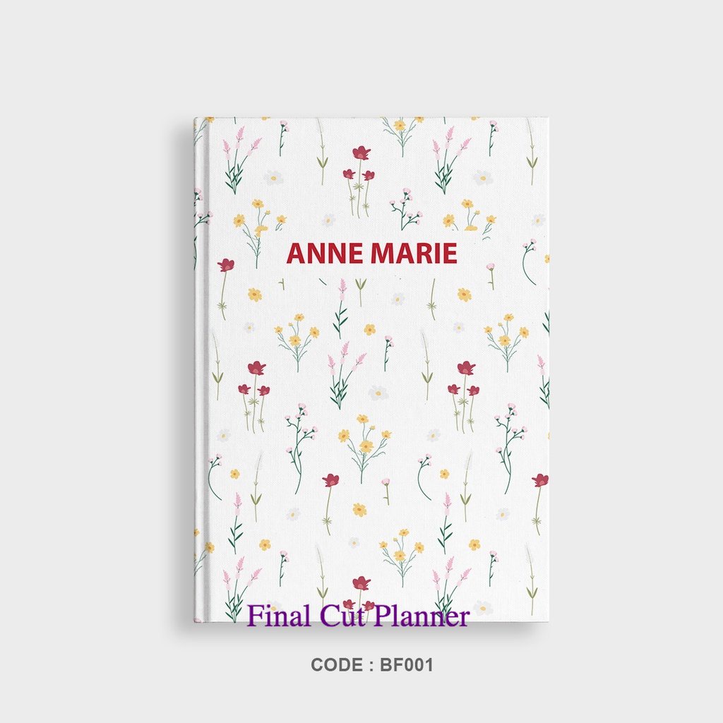 

Simple Notebook Custom #FLOWERY/ Custom Notebook/ Planner/ Journal/ Agenda .