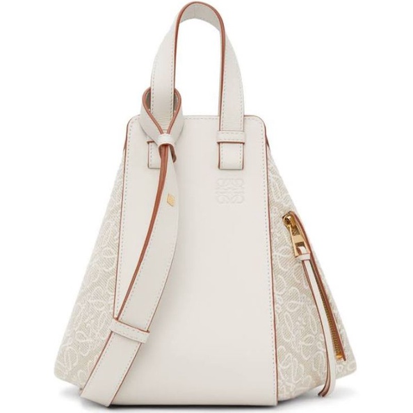 LOEWE Off-White Small Anagram Hammock Bag