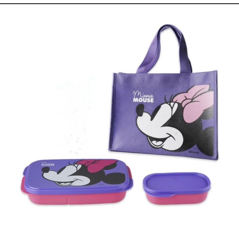 Tuperware Mickey dan Minnie Lunch Set Bekal Makan