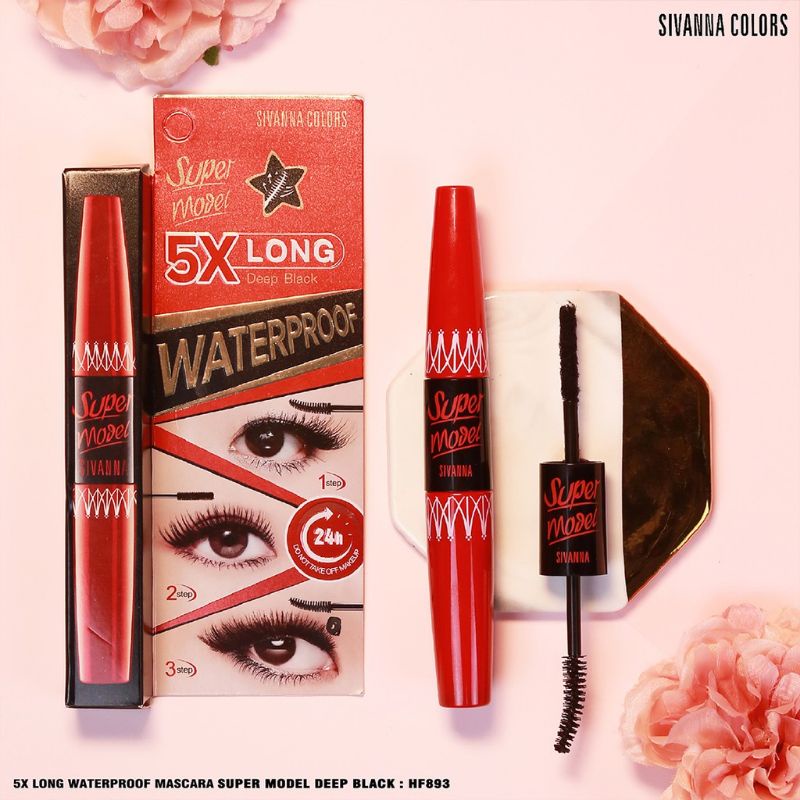 Sivanna Colors Mascara 5x Long super model waterproff 2sisi