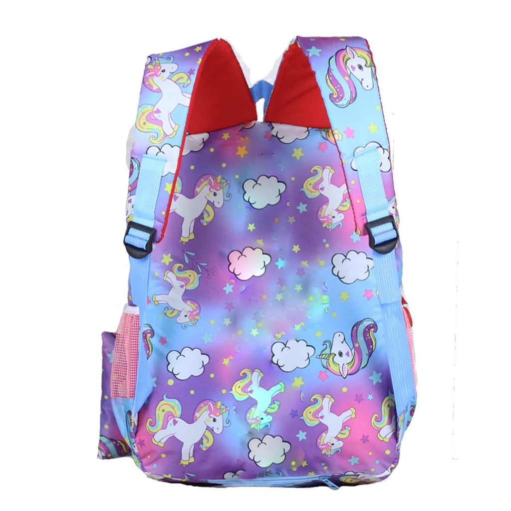 Tas Ransel Unicorn UJ Stylee Keren Cantik Backpack Gendong Anak Perempuan TK SD Lucu Imut Gambar Kartun