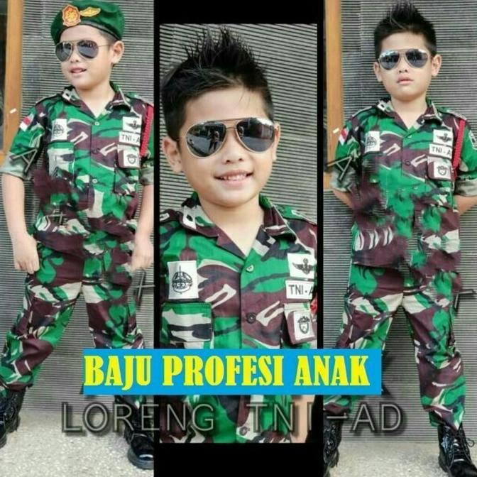 Seragam Anak TENTARA - Baju TNI Anak Laki & Perempuan - Baju Anak TNI Termurah